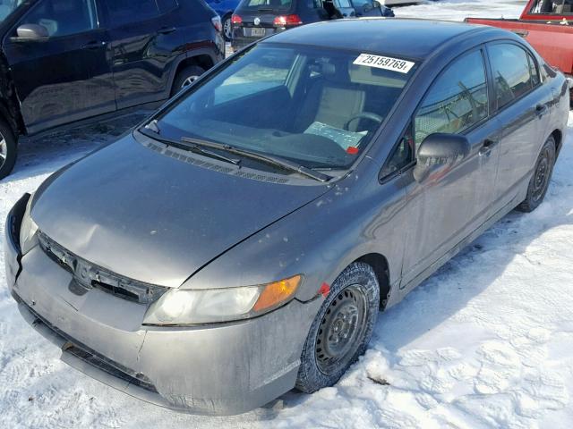 2HGFA15317H013959 - 2007 HONDA CIVIC DX GRAY photo 2