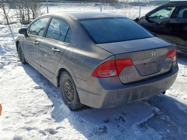 2HGFA15317H013959 - 2007 HONDA CIVIC DX GRAY photo 3