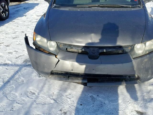 2HGFA15317H013959 - 2007 HONDA CIVIC DX GRAY photo 9