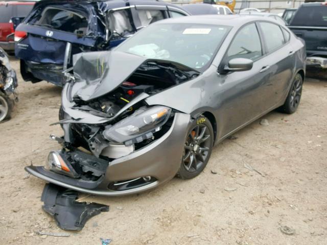 1C3CDFBH2DD182374 - 2013 DODGE DART SXT GRAY photo 2