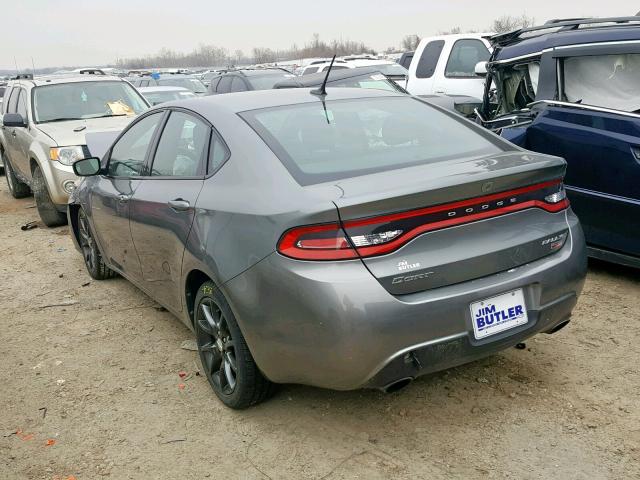 1C3CDFBH2DD182374 - 2013 DODGE DART SXT GRAY photo 3