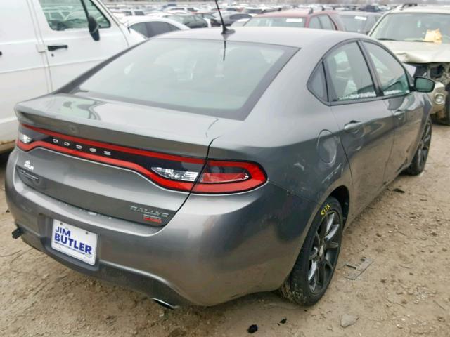 1C3CDFBH2DD182374 - 2013 DODGE DART SXT GRAY photo 4