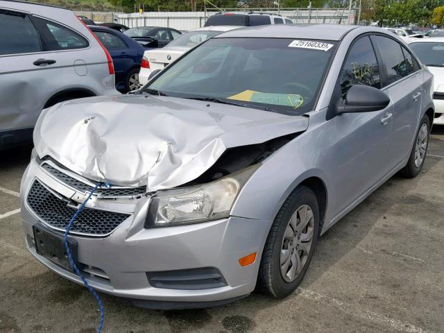 1G1PC5SH1C7321328 - 2012 CHEVROLET CRUZE LS SILVER photo 2