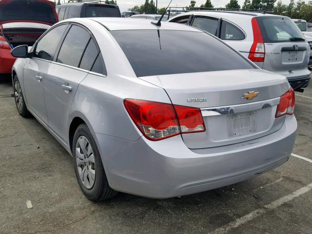 1G1PC5SH1C7321328 - 2012 CHEVROLET CRUZE LS SILVER photo 3