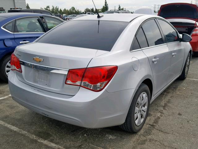 1G1PC5SH1C7321328 - 2012 CHEVROLET CRUZE LS SILVER photo 4