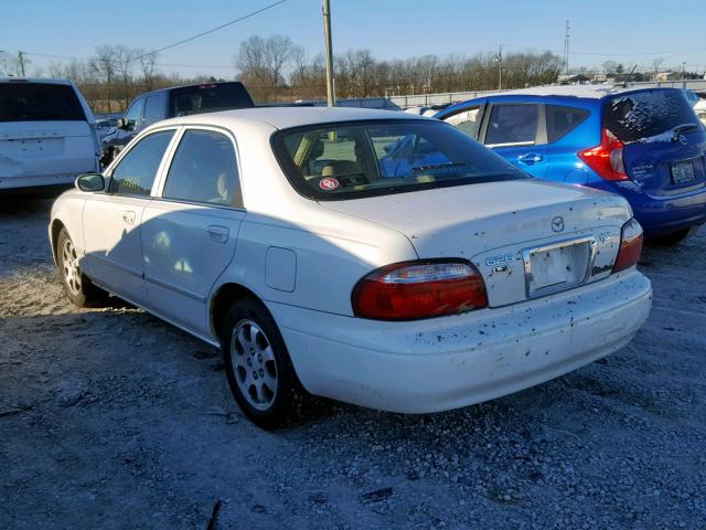 1YVGF22C015210516 - 2001 MAZDA 626 ES WHITE photo 3