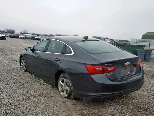 1G1ZB5ST9HF142922 - 2017 CHEVROLET MALIBU LS GRAY photo 3
