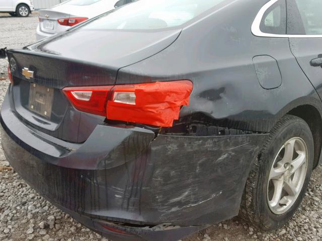1G1ZB5ST9HF142922 - 2017 CHEVROLET MALIBU LS GRAY photo 9