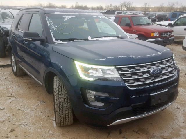 1FM5K8DH3GGC73297 - 2016 FORD EXPLORER X BLUE photo 1