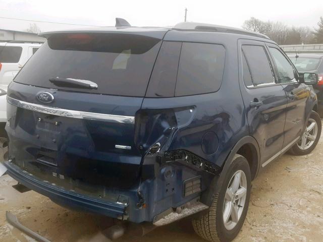 1FM5K8DH3GGC73297 - 2016 FORD EXPLORER X BLUE photo 4