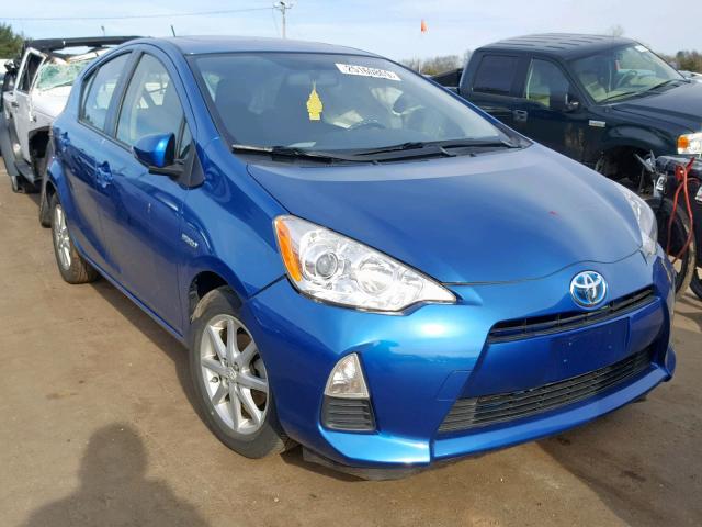 JTDKDTB33C1012535 - 2012 TOYOTA PRIUS C BLUE photo 1