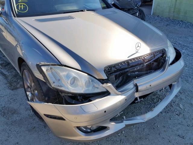 WDDNG71XX7A022426 - 2007 MERCEDES-BENZ S 550 GRAY photo 9