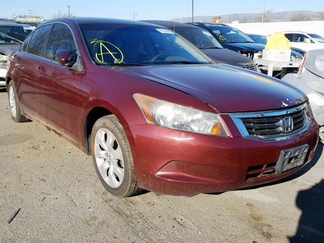 JHMCP26788C010843 - 2008 HONDA ACCORD EX BURGUNDY photo 1