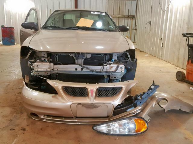 1G2NE52E05M149221 - 2005 PONTIAC GRAND AM S GOLD photo 9