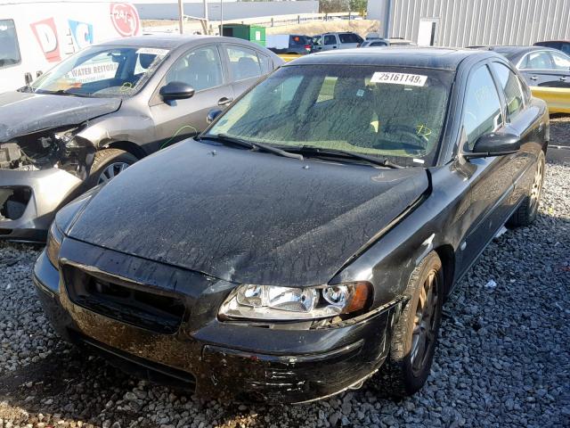 YV1RS592962551845 - 2006 VOLVO S60 2.5T BLACK photo 2