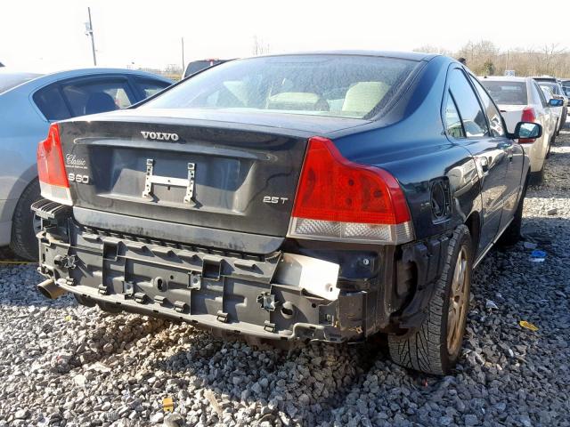 YV1RS592962551845 - 2006 VOLVO S60 2.5T BLACK photo 4