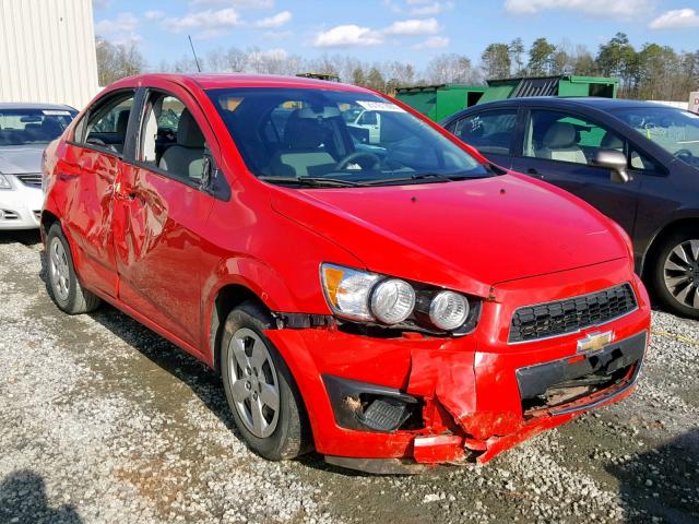 1G1JA5SH9G4171911 - 2016 CHEVROLET SONIC LS RED photo 1