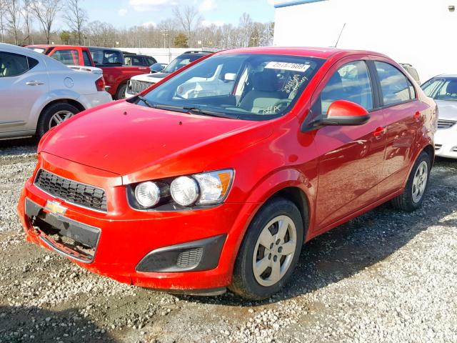 1G1JA5SH9G4171911 - 2016 CHEVROLET SONIC LS RED photo 2
