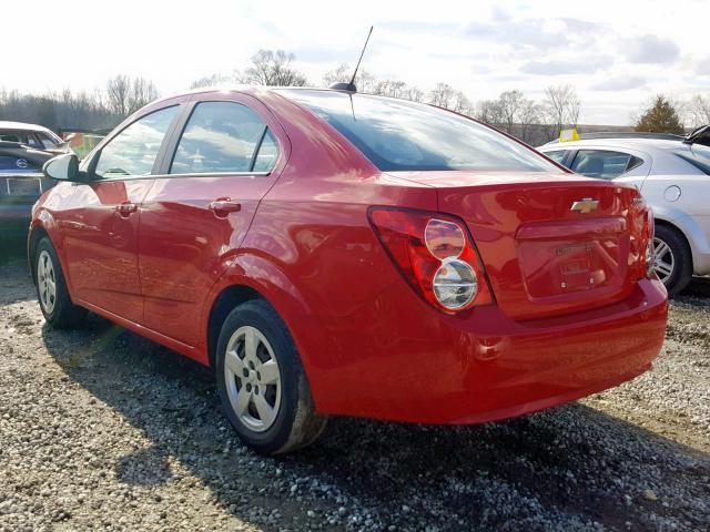 1G1JA5SH9G4171911 - 2016 CHEVROLET SONIC LS RED photo 3