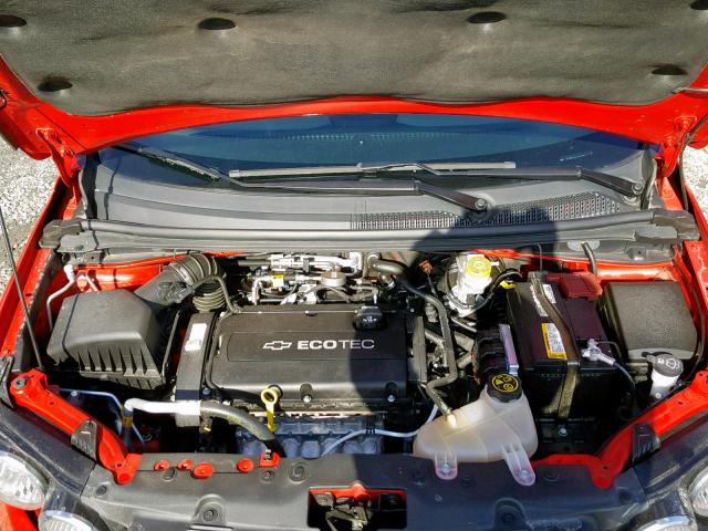 1G1JA5SH9G4171911 - 2016 CHEVROLET SONIC LS RED photo 7