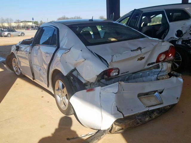1G1ZB5EBXAF121974 - 2010 CHEVROLET MALIBU LS WHITE photo 3