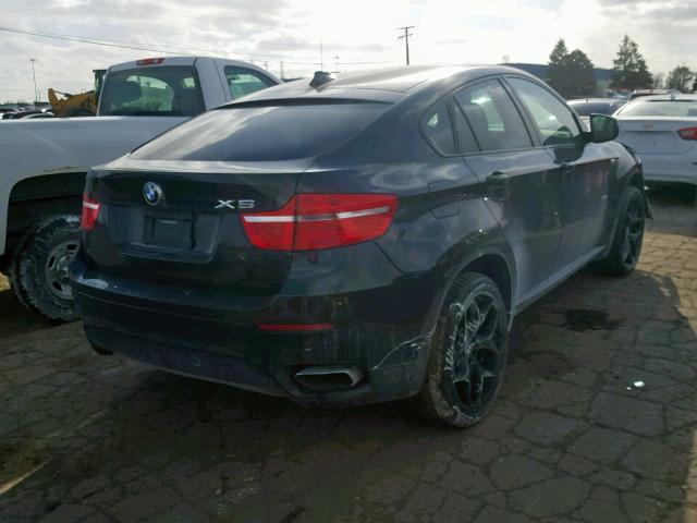 5UXFG8C56BLZ95573 - 2011 BMW X6 XDRIVE5 BLACK photo 4