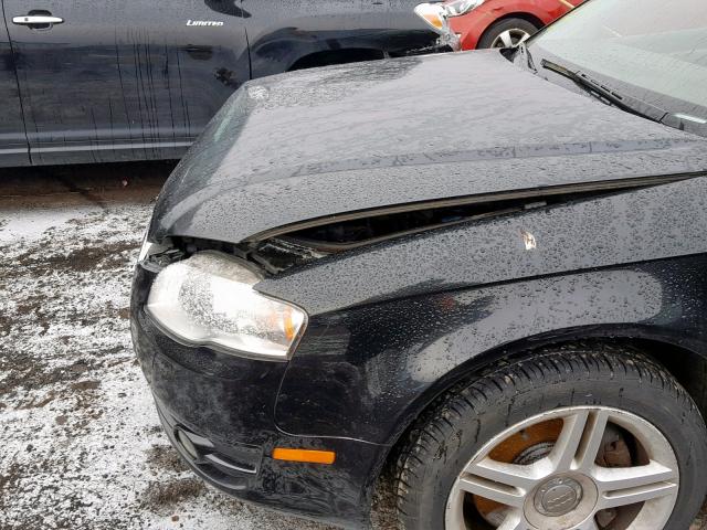 WAUDF98E46A054387 - 2006 AUDI A4 2.0T QU BLACK photo 9