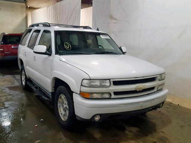 1GNEK13T06R165165 - 2006 CHEVROLET TAHOE K150 WHITE photo 1