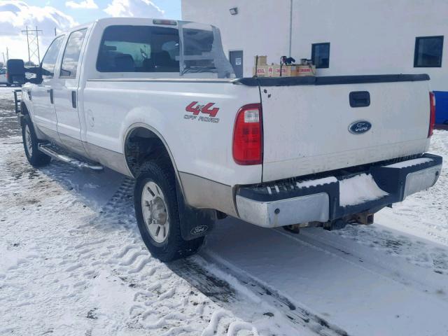 1FTWW31R88EB54798 - 2008 FORD F350 SRW S WHITE photo 3