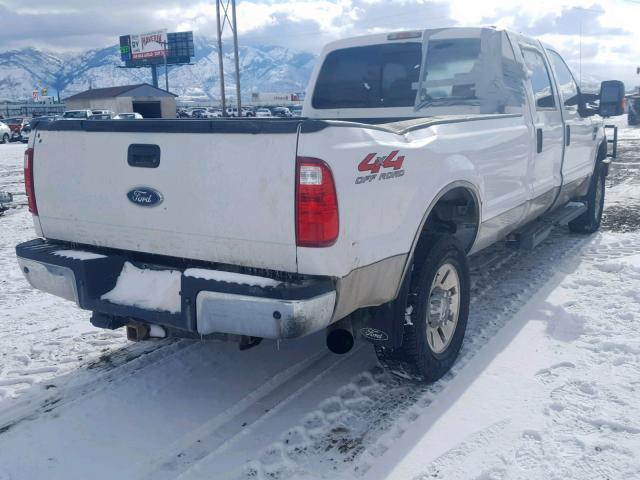 1FTWW31R88EB54798 - 2008 FORD F350 SRW S WHITE photo 4