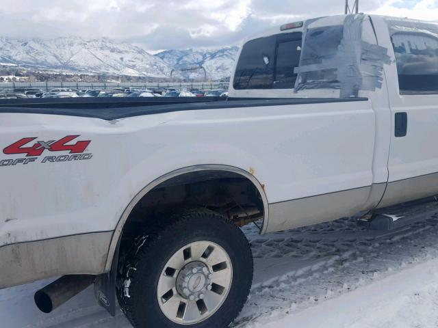 1FTWW31R88EB54798 - 2008 FORD F350 SRW S WHITE photo 9