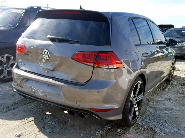 WVWLF7AU8FW239159 - 2015 VOLKSWAGEN GOLF R GRAY photo 4