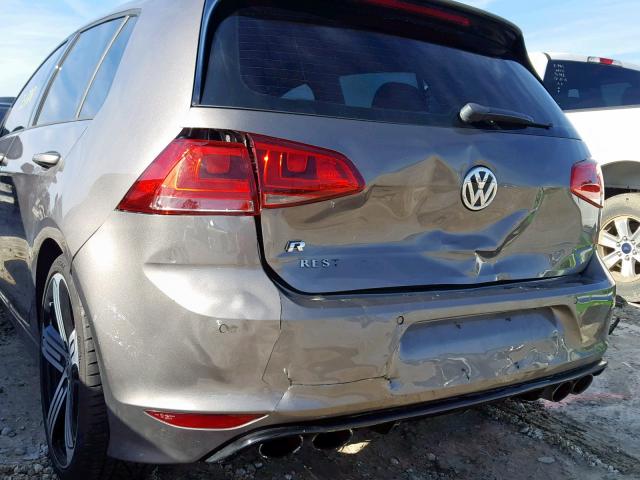 WVWLF7AU8FW239159 - 2015 VOLKSWAGEN GOLF R GRAY photo 9