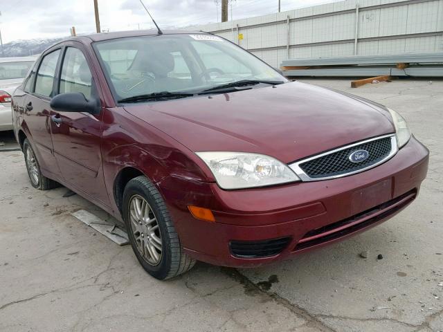 1FAFP34NX7W322297 - 2007 FORD FOCUS ZX4 MAROON photo 1