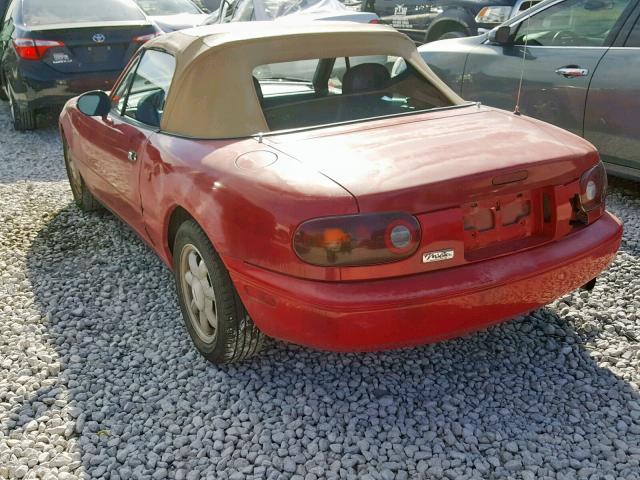 JM1NA3514M0230801 - 1991 MAZDA MX-5 MIATA RED photo 3