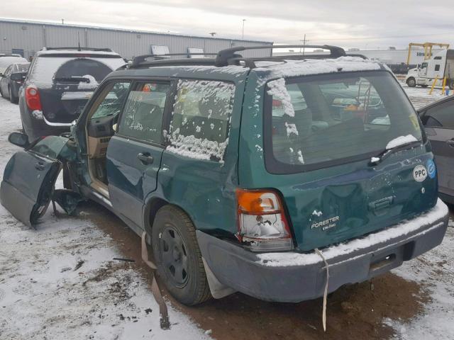 JF1SF6355XG739051 - 1999 SUBARU FORESTER L GREEN photo 3