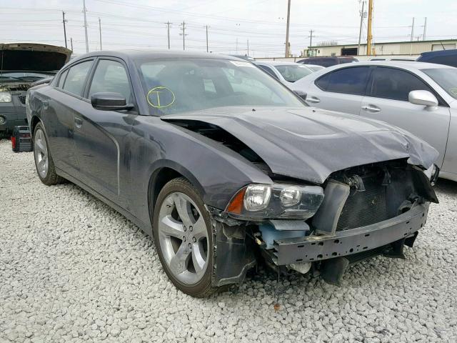 2C3CDXHG0DH594929 - 2013 DODGE CHARGER SX GRAY photo 1