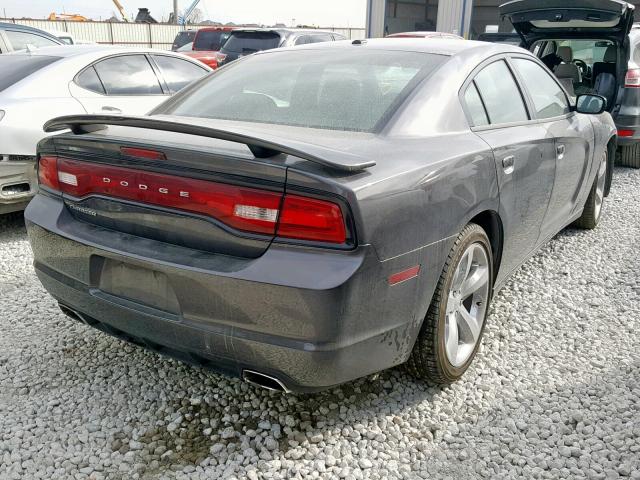 2C3CDXHG0DH594929 - 2013 DODGE CHARGER SX GRAY photo 4