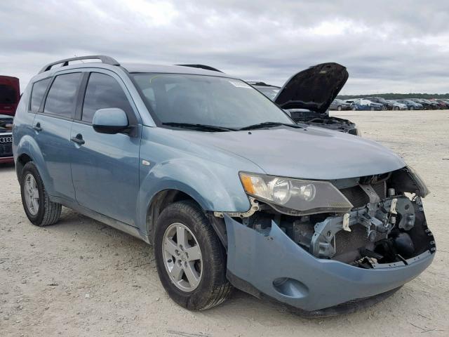 JA4MS31XX7U012842 - 2007 MITSUBISHI OUTLANDER TEAL photo 1