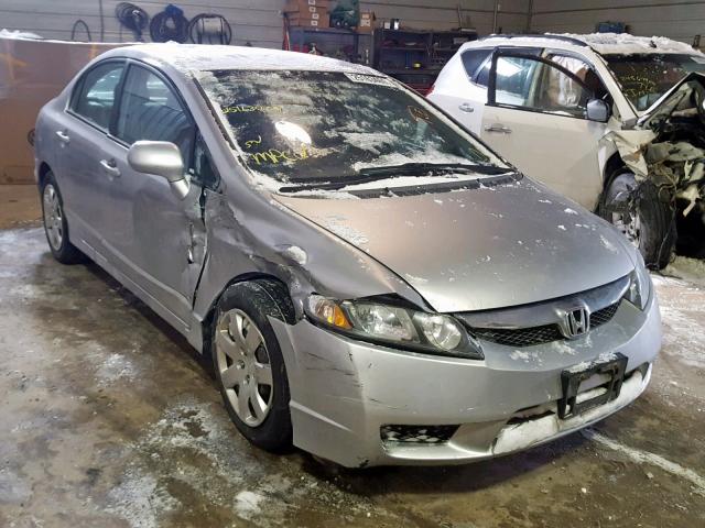 19XFA1F51AE015650 - 2010 HONDA CIVIC LX SILVER photo 1