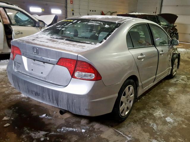 19XFA1F51AE015650 - 2010 HONDA CIVIC LX SILVER photo 4