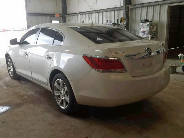 1G4GC5EDXBF339262 - 2011 BUICK LACROSSE C WHITE photo 3