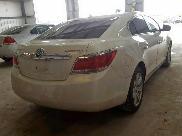 1G4GC5EDXBF339262 - 2011 BUICK LACROSSE C WHITE photo 4