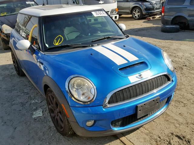 WMWMF7C55ATZ72190 - 2010 MINI COOPER S BLUE photo 1