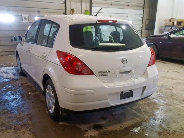 3N1BC1CP1BL419076 - 2011 NISSAN VERSA S WHITE photo 3