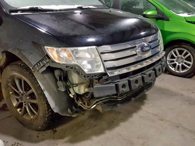 2FMDK48C68BB44496 - 2008 FORD EDGE SEL BLACK photo 9