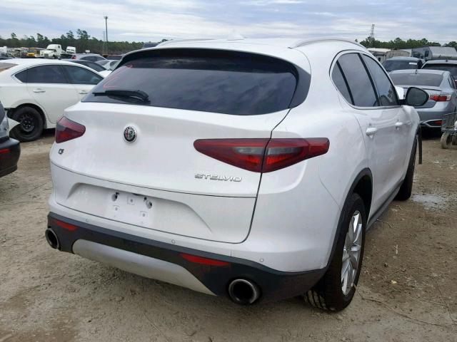 ZASFAKBN4J7B76657 - 2018 ALFA ROMEO STELVIO TI WHITE photo 4