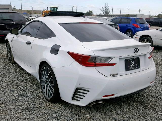 JTHSE5BCXF5003609 - 2015 LEXUS RC 350 WHITE photo 3