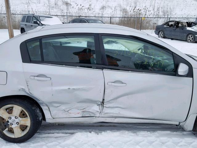 3N1AB61E78L719856 - 2008 NISSAN SENTRA 2.0 SILVER photo 9