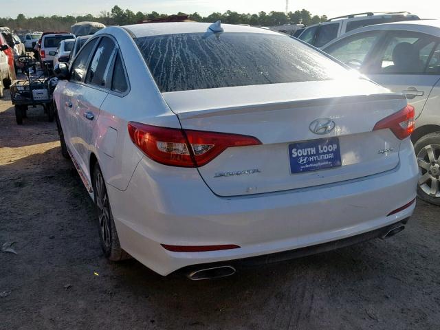 5NPE34AF6HH497867 - 2017 HYUNDAI SONATA SPO WHITE photo 3